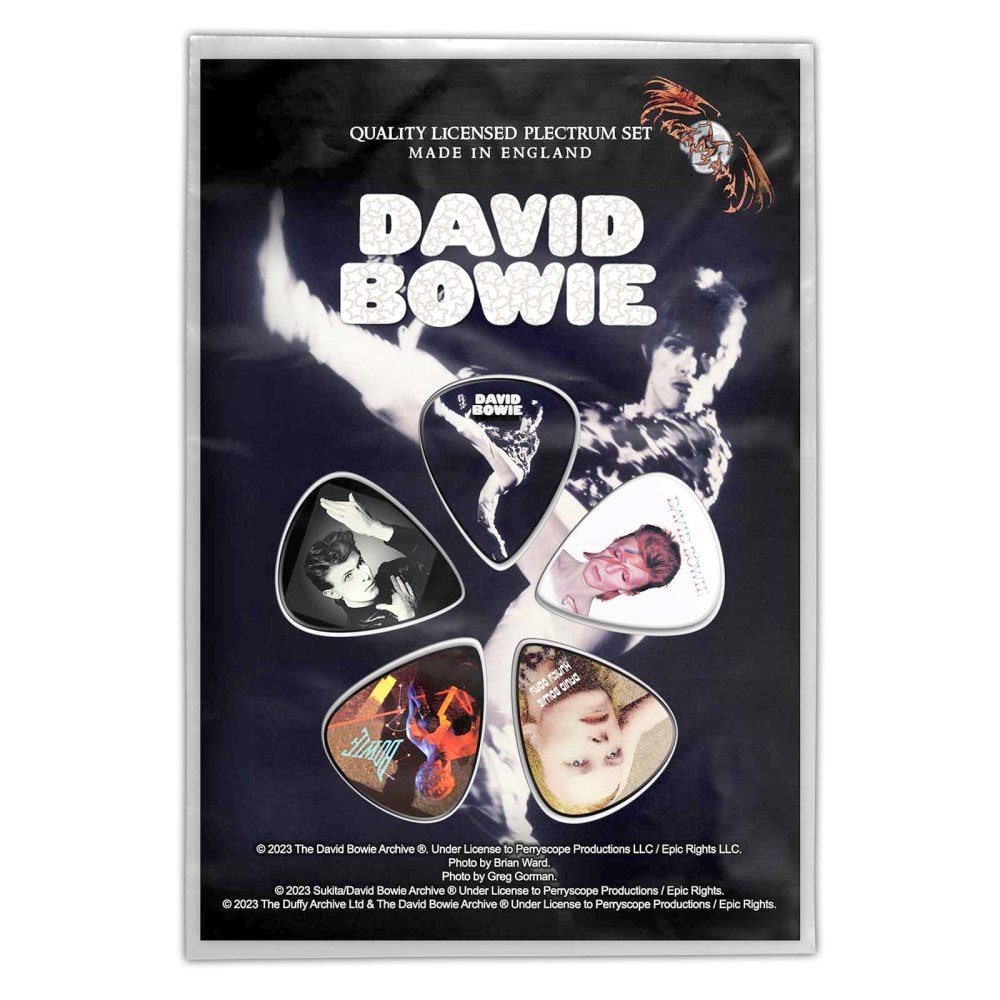 David Bowie - The Man Who Sold The World Plektrum - 5er Set - Mehrfarben